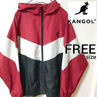 カンゴール(KANGOL)のカンゴール 赤白黒 ナイロンジャケット ブルゾン KANGOL ユニセックス(ナイロンジャケット)