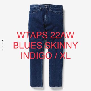 WTAPS ダブルタップス パンツ サイズ:M (33×29) ストレッチ スキニー デニムパンツ BLUES SKINNY 21AW ブラック 黒 ズボン ボトムス カジュアル ブランド ストリート ミリタリー【メンズ】【美品】