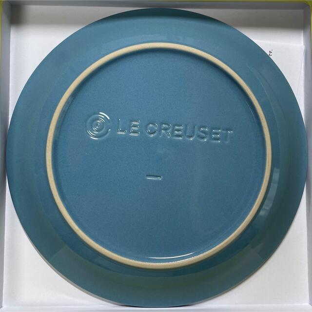 LE CREUSET(ルクルーゼ)の19cmラウンドプレート1枚① マリンブルー　ルクルーゼ インテリア/住まい/日用品のキッチン/食器(食器)の商品写真