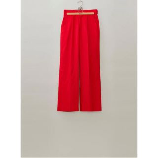 サンシー(SUNSEA)のMASU COTTON WIDE TROUSERS(RED)(スラックス)