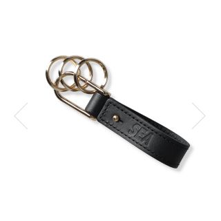 WIND AND SEA - wind and sea LEATHER KEY RING BLACKの通販 by