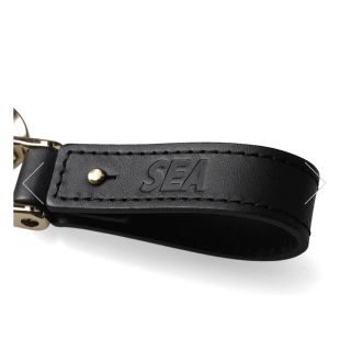 WIND AND SEA - wind and sea LEATHER KEY RING BLACKの通販