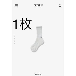 ダブルタップス(W)taps)のwtaps ソックス　白(ソックス)