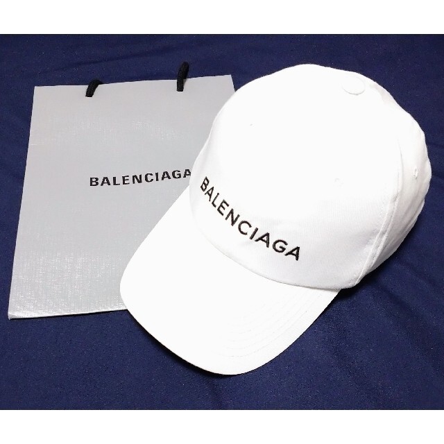 確実正規品 Balenciaga  キャップ ホワイト 白