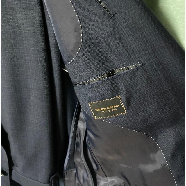 THE SUIT COMPANY(スーツカンパニー)のスーツカンパニー セットアップ ネイビースーツ REDA super110 メンズのスーツ(セットアップ)の商品写真