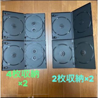 DVDトールケース　4枚収納、2枚収納　各2個(CD/DVD収納)