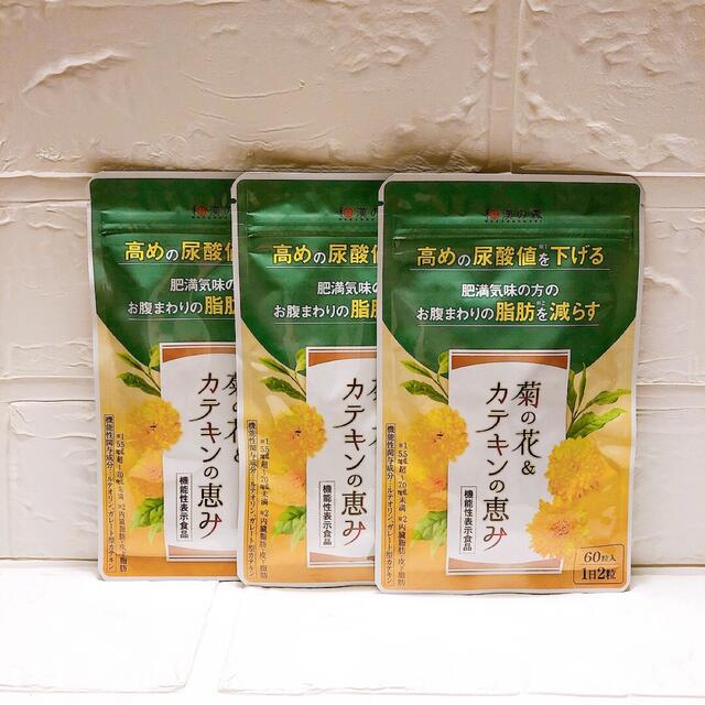 和漢の森 菊の花&カテキンの恵み 60粒×3袋 emY5gt4vFo ...
