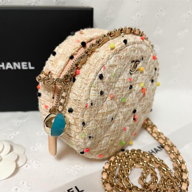 ★専用★レア可愛い CHANEL シャネル ツイード チェーンショルダー バッグ