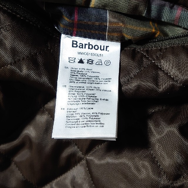 06 Barbour　ツイード　ゲームフェア　Ｌサイズ　オリーブ