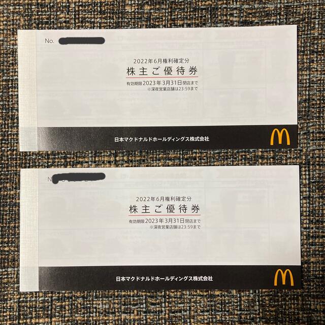 マクドナルド 株主優待券 2冊 12シート 予約取寄 チケット