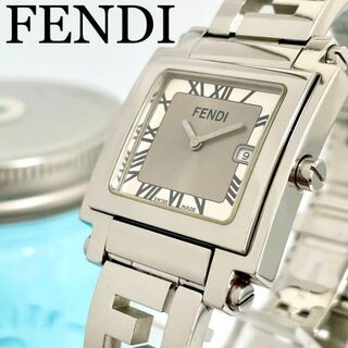 FENDI - 349 FENDI フェンディ時計　メンズ腕時計　ズッカ　デイト　四角形　人気