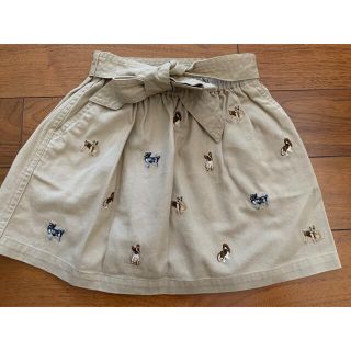 ポロラルフローレン(POLO RALPH LAUREN)の新品タグ付き　ポロラルフローレン キッズ　ドッグ　コットン　ツイル　スカート(スカート)