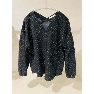 ショコラフィネローブ(chocol raffine robe)のchocol raffine robe ドット柄ブラウス(シャツ/ブラウス(長袖/七分))