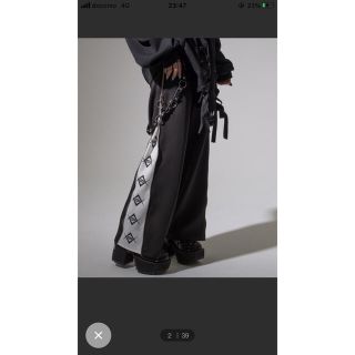 ミルクボーイ(MILKBOY)のREFLEM レフレム　サイドZIP ジャージ パンツ ブラック(カジュアルパンツ)