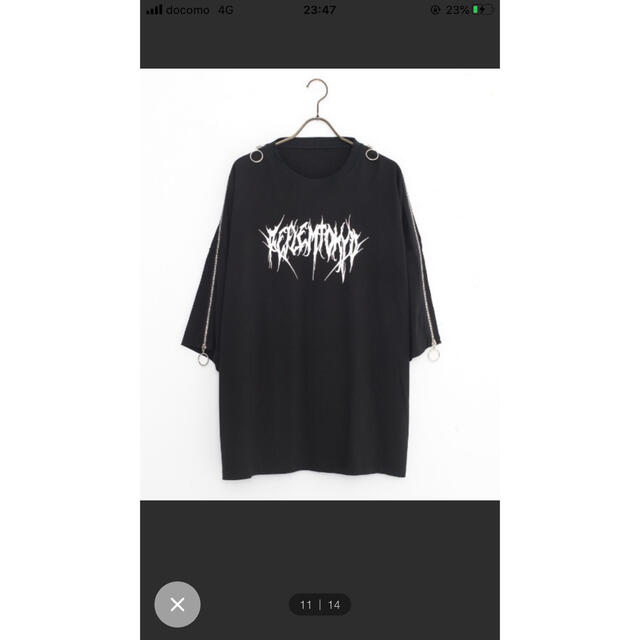 REFLEM 【レフレム】ショルダーZIPデザインTシャツ/トラバストーキョー