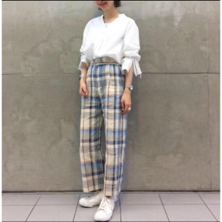 ビューティフルピープル チェックパンツの通販 17点 | beautiful
