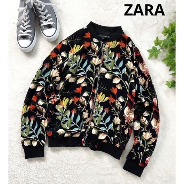 ZARA  ザラ  TRAFALUC  花柄ブルゾン