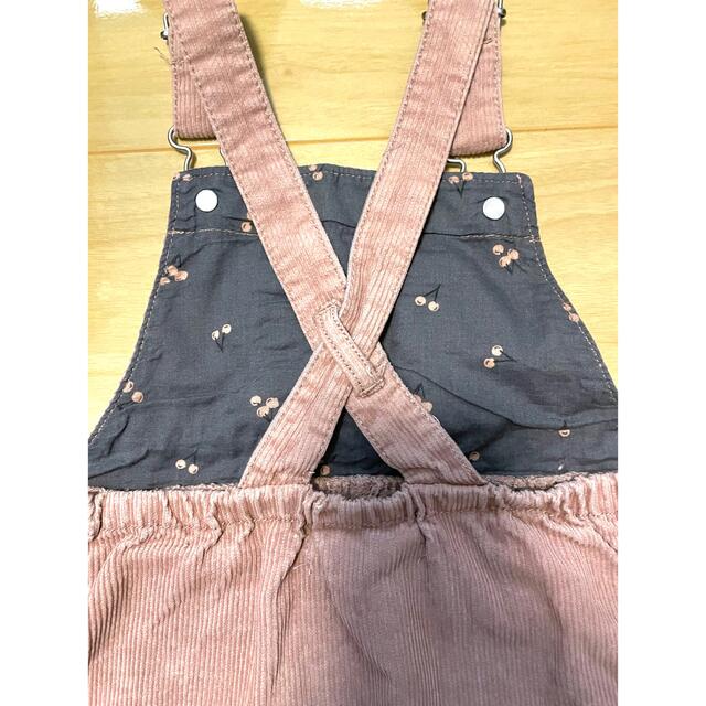 ZARA KIDS(ザラキッズ)の女の子　ベビー　コーデュロイ　ジャンパースカート　ピンク　86cm キッズ/ベビー/マタニティのベビー服(~85cm)(ワンピース)の商品写真