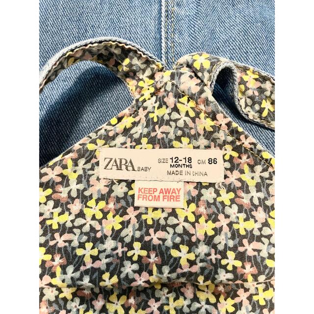 ZARA KIDS(ザラキッズ)の女の子　ベビー　キッズ　デニムスカート　86cm キッズ/ベビー/マタニティのベビー服(~85cm)(スカート)の商品写真