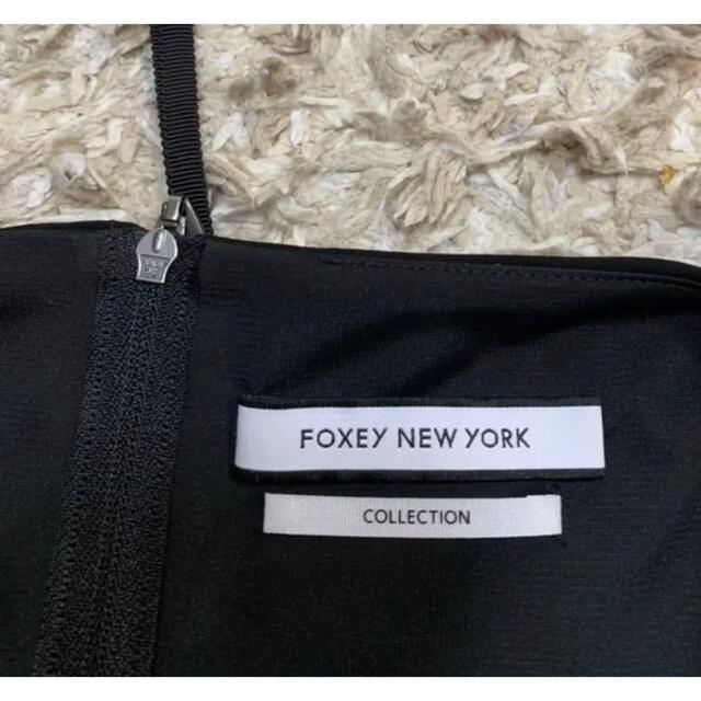 FOXEY(フォクシー)のフォクシー ニューヨーク コレクションライン紺レースワンピース40美品未使用？ レディースのワンピース(ひざ丈ワンピース)の商品写真