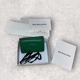 バレンシアガ(Balenciaga)のお値下げ　バレンシアガ ペーパーミニウォレット　グリーン(財布)