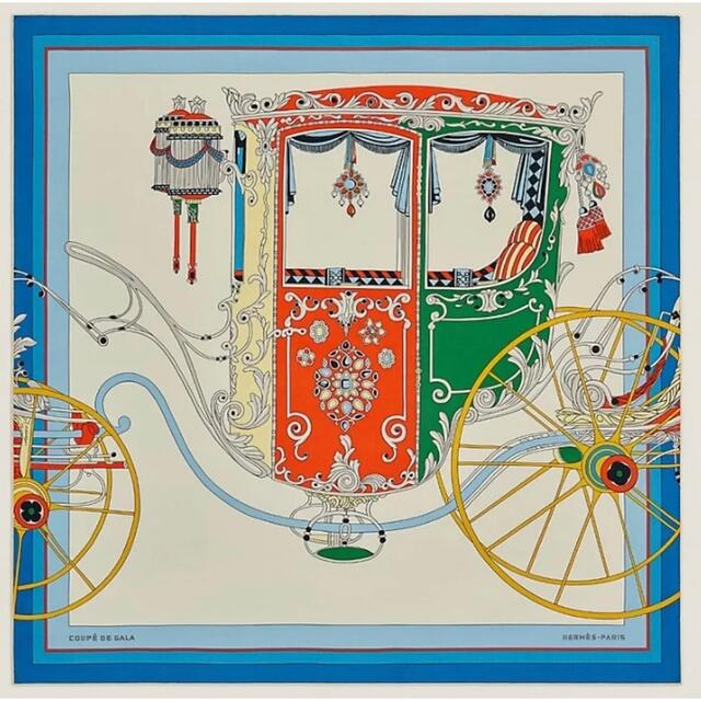 新品 HERMES エルメス 《クーペ・ドゥ・ガラ》 カシミヤ 140 馬車