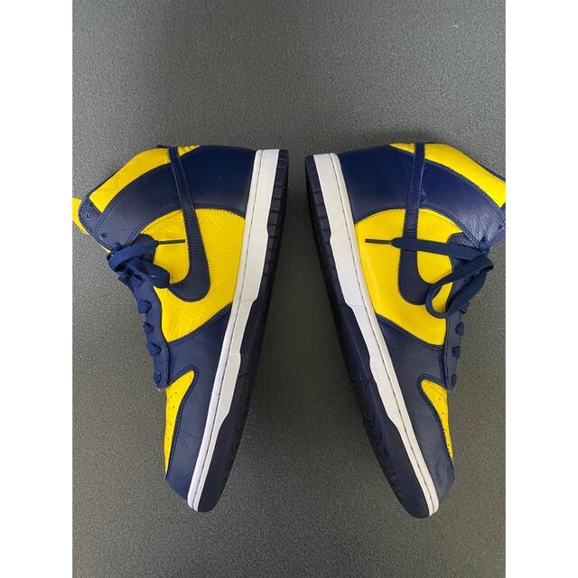 NIKE - NIKE DUNK RETROナイキダンクミシガン紺黄の通販 by NIKE - NIKE DUNK RETROナイキダンクミシガン紺黄の通販 by