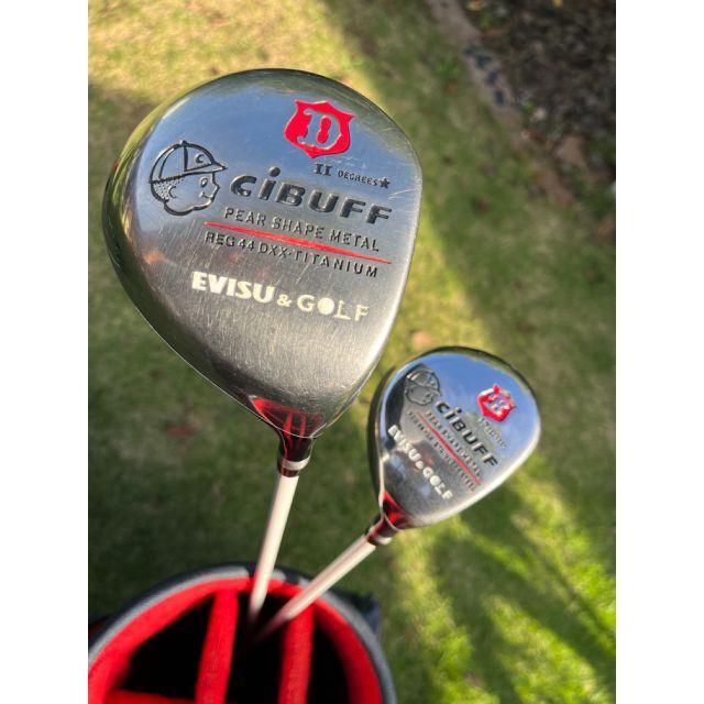 EVISU&GOLF エヴィス チタンドライバー＆バフィー セット 白スピーダー