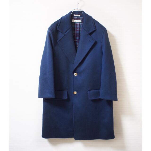 Marni - 【MARNI】Wool-Melton Chesterfield coat