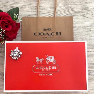 コーチ(COACH)の新品☆ショップ袋 COACH ギフトBOX 箱 リボン(ショップ袋)