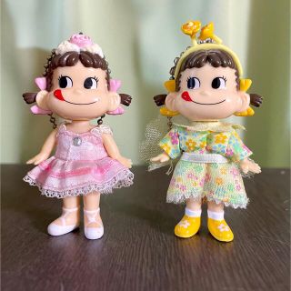 フジヤ(不二家)のペコちゃんキーホルダー2個セット(キャラクターグッズ)