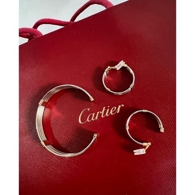 Cartier(カルティエ)のCartier バングル　イヤリング 新同 レディースのアクセサリー(ブレスレット/バングル)の商品写真