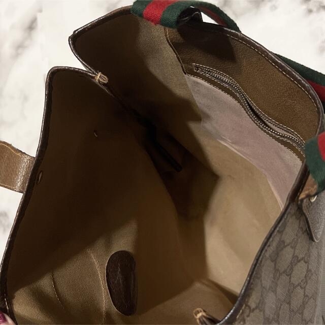 Gucci(グッチ)のオールドグッチ GGシェリーライントートバック/肩掛け レディースのバッグ(トートバッグ)の商品写真