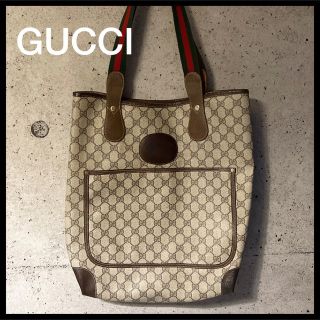 グッチ(Gucci)のオールドグッチ GGシェリーライントートバック/肩掛け(トートバッグ)