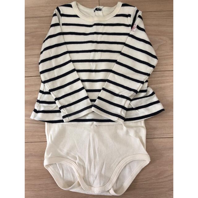 PETIT BATEAU(プチバトー)のプチバトー　ロンパース  (18m/81cm) キッズ/ベビー/マタニティのベビー服(~85cm)(ロンパース)の商品写真