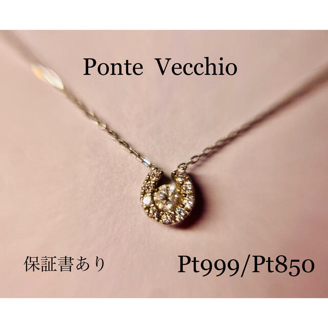 PonteVecchio(ポンテヴェキオ)のPonte  Vecchio   ホースシュープラチナネックレス レディースのアクセサリー(ネックレス)の商品写真