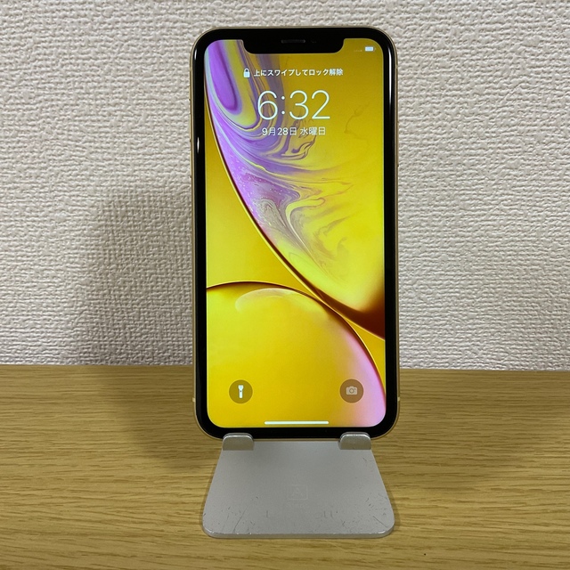 iPhone XR 64GB イエロー SIMフリー 超美品61インチSIM情報