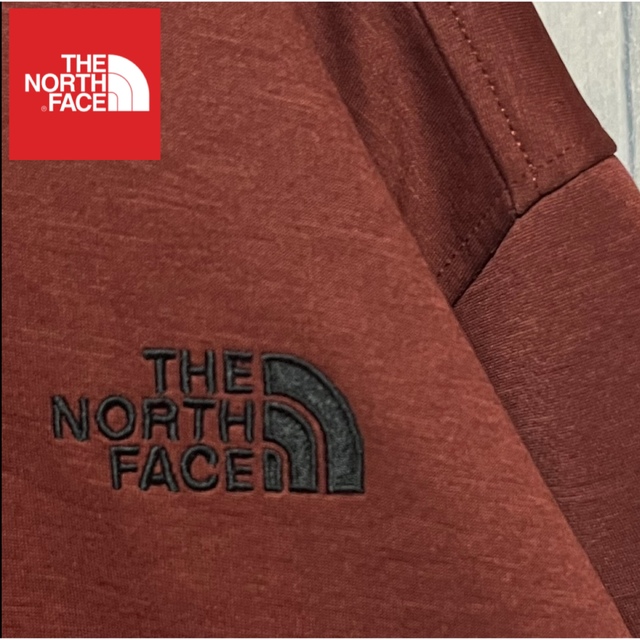 THE NORTH FACE(ザノースフェイス)のノースフェイス フリース ブラウン えんじ色　刺繍ロゴ 状態良好　ジャケット メンズのジャケット/アウター(ブルゾン)の商品写真