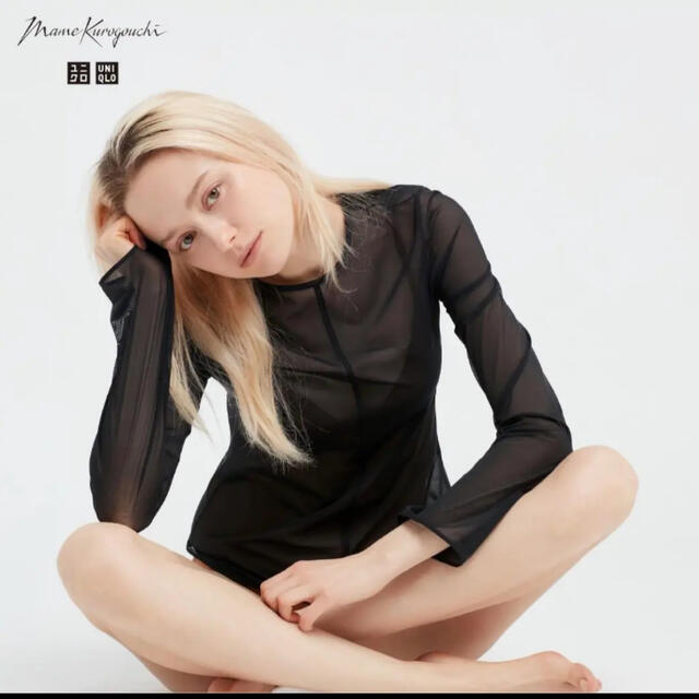 UNIQLO(ユニクロ)の新品 シアークルーネックTシャツ #ZARA #GU #H&M レディースのトップス(カットソー(長袖/七分))の商品写真
