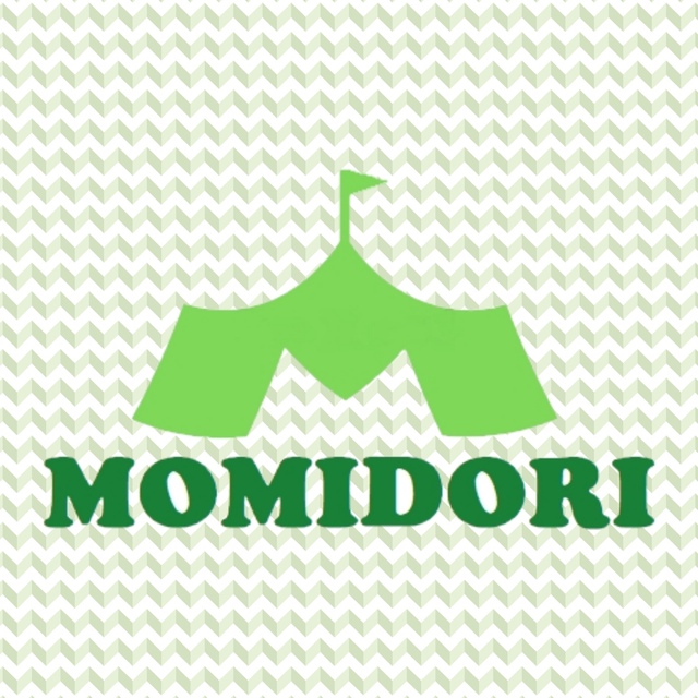 MOMIDORIチタンペグ　夜光固定ロープ付き 　30cm