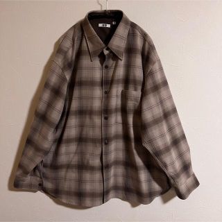 ユニクロ(UNIQLO)のヘビーフランネルオーバーサイズシャツ（長袖）(シャツ)