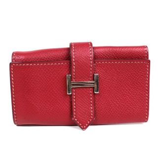 エルメス(Hermes)のエルメス 4連キーケース　ベアン　HERMES　赤　レッド q197 【中古】(キーケース)