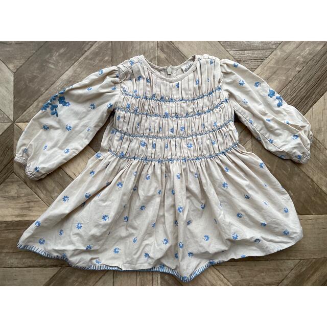 Bonpoint(ボンポワン)のApolina kids ワンピース　6M 12M 1Y キッズ/ベビー/マタニティのベビー服(~85cm)(ワンピース)の商品写真