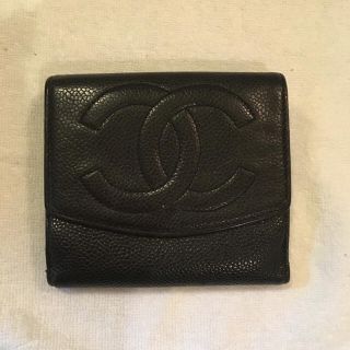 シャネル(CHANEL)の正規品 シャネル  キャビアスキンWホック財布(財布)