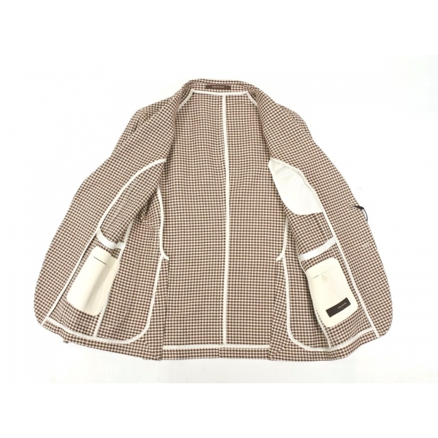新品】タリアトーレ TAGLIATORE チェック コットンリネン ジャケット