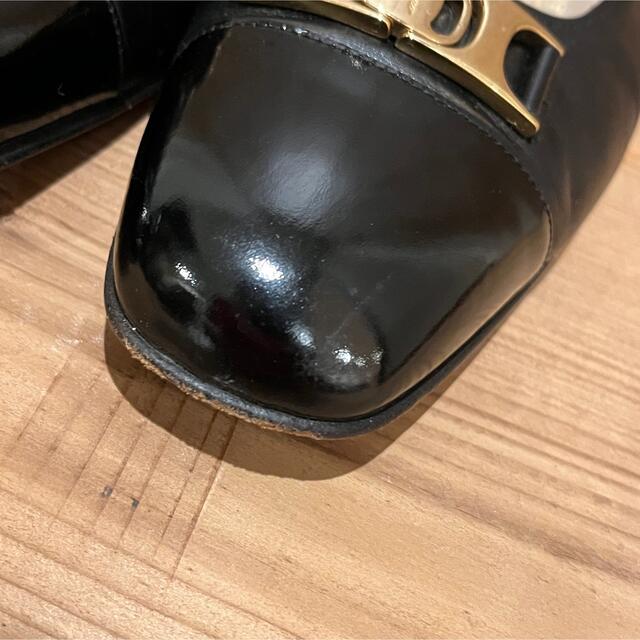 Salvatore Ferragamo(サルヴァトーレフェラガモ)のフェラガモ　パテント×カーフレザー　パンプス　size5 1/2 ヴィンテージ レディースの靴/シューズ(ハイヒール/パンプス)の商品写真