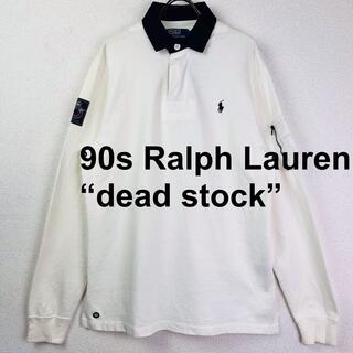 POLO RALPH LAUREN - dead stock 90s ラルフローレン ラガーシャツ ポロシャツ　長袖