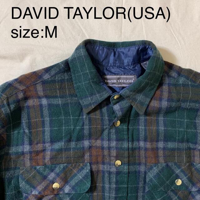 DAVID TAYLOR(USA)ビンテージフランネルチェックシャツ