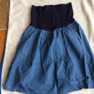 MUJI (無印良品) - エンジェリーベ マタニティ ツイード スカート