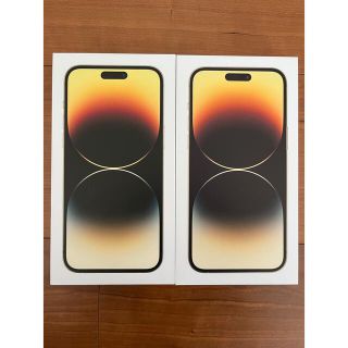 アップル(Apple)の【新品未開封】iPhone 14 Pro Max 256GBゴールド　2台(スマートフォン本体)